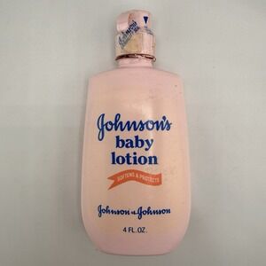 Johnson's Baby Lotion Pink 4oz Sealed Vintage Made In USA